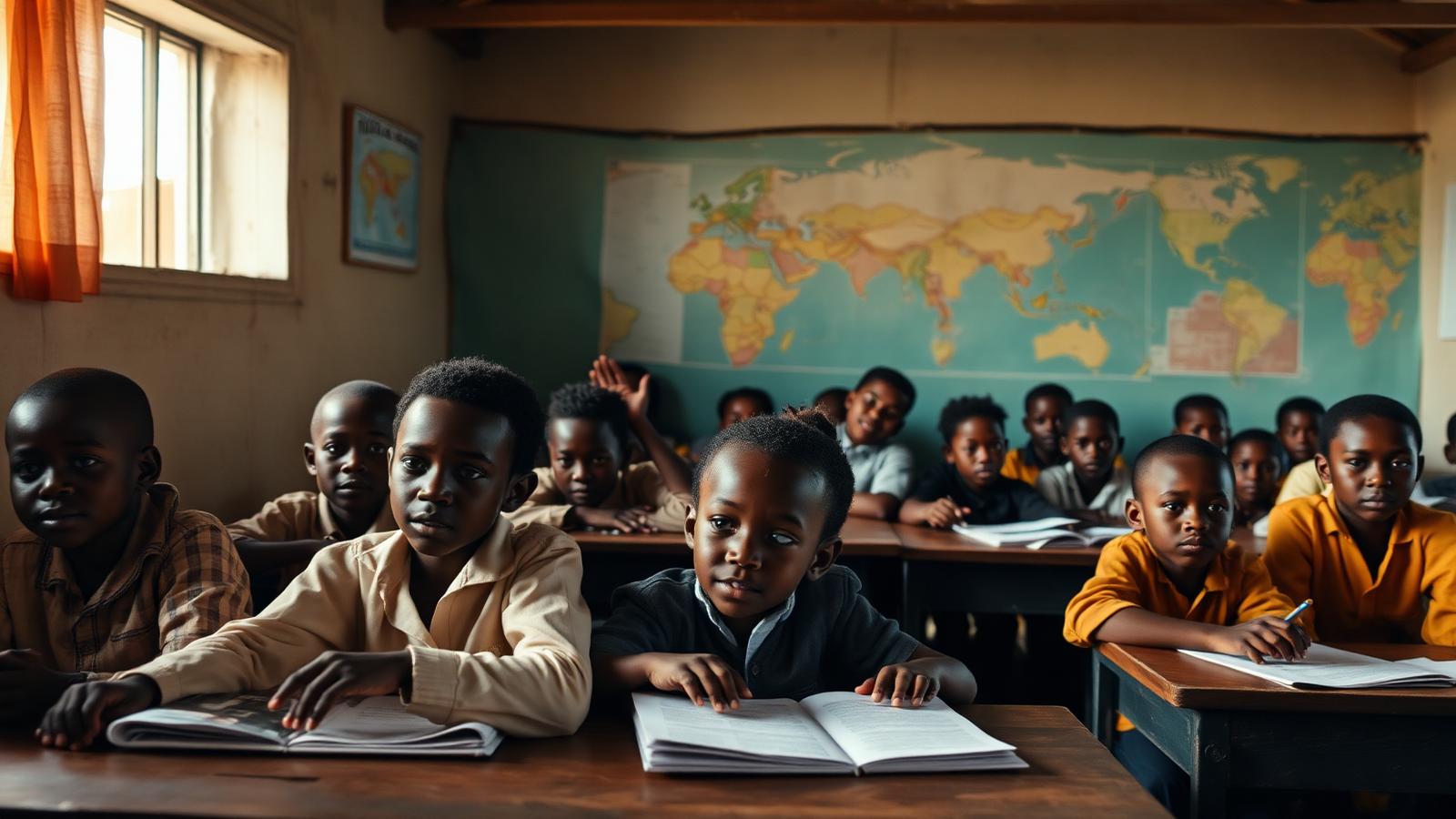 Students in classrooms around the world